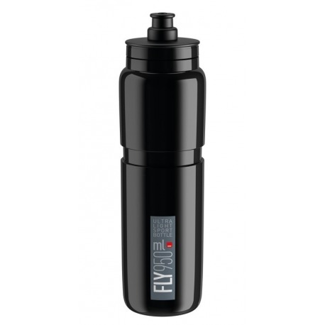 Bidon Elite Fly 950ml, noir/gris