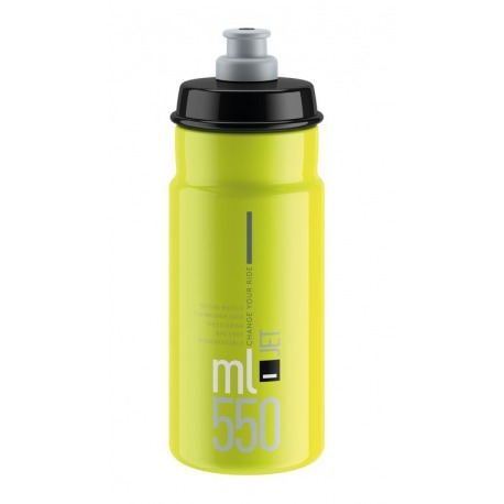 Bidon Elite Jet 550ml, jaune fluo/noir