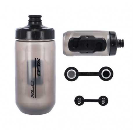 XLC Set de flacons MRS MR-S05 450ml, transparent, avec adaptateur Fidlock