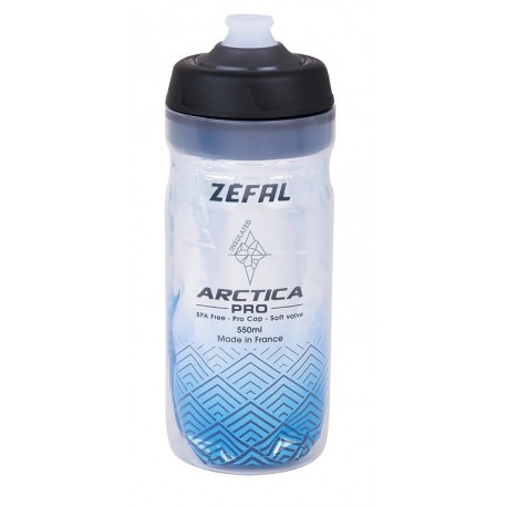 Zefal Arctica Pro 55 Bidon 550ml, argent-bleu
