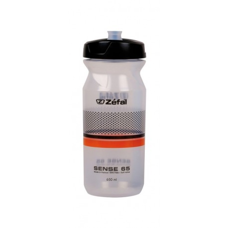 Bouteille Zefal Sense M65 650ml/22oz W:193mm trans.(noir/orange)