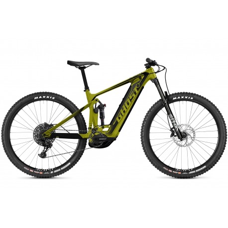 Vélo électrique tout-suspendu GHOST E-RIOT TRAIL CF/AL Advanced Green 2021