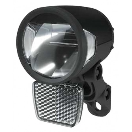 Phare Herrmans H-Black MR8 D dynamo, noir, feu de position on/off