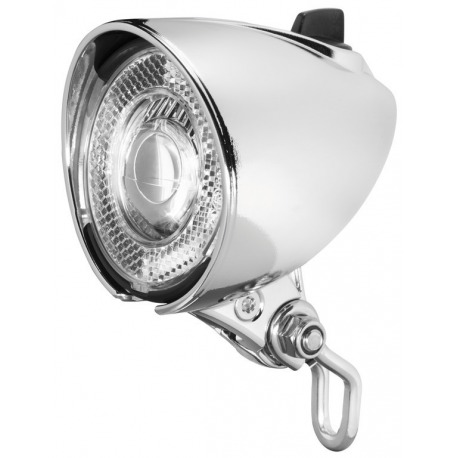 b&m Lumotec Classic N plus phare LED pour moyeu-dynamo, interrupteur et position