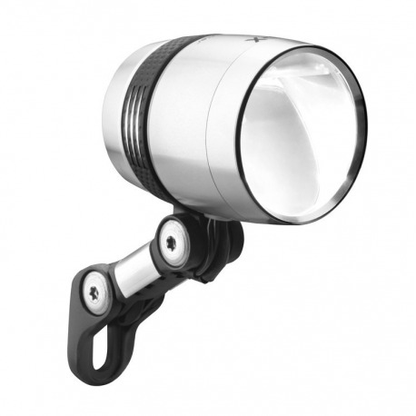 Phare avant-LED b&m IQ-X T sensoplus argent anodisé