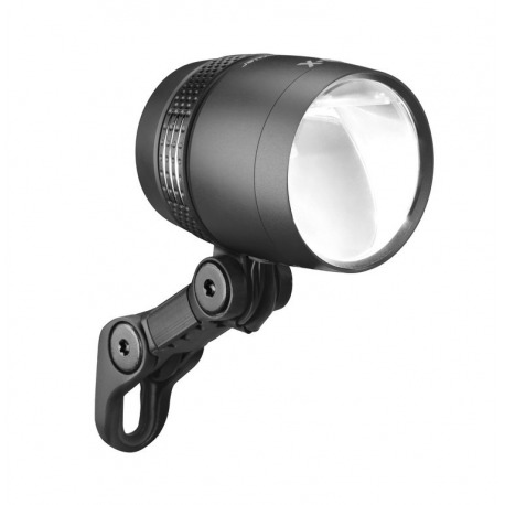 Phare LED b&m IQ-X E noir anodisé pour E-Bike 6-60V DC