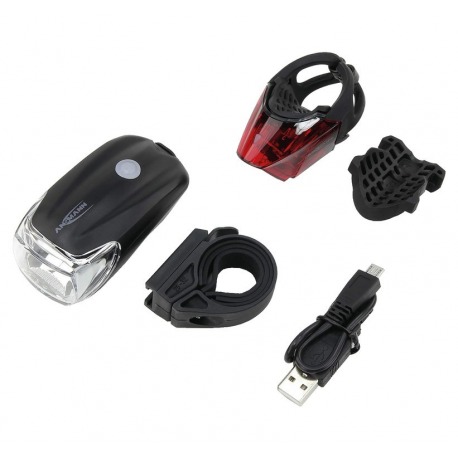 Set luces Ansmann TL-Bikelightcombo-LED 5W luz LED delantea y LED trasera