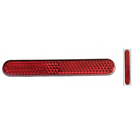 Feuille adhésive arrière réfléchissante b&m rouge pour fixation verticale