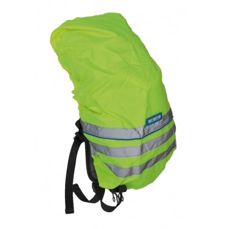 Housse de sac à dos avec ligne. jaune fluo réfléchissant réfléchissant