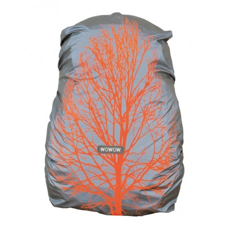 Housse sac à dos argent Wowow Québec avec motifs