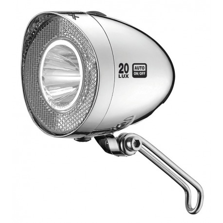 Phare à dynamo XLC Retro LED 20Lux réflecteur interrupteur, pos. se sentir