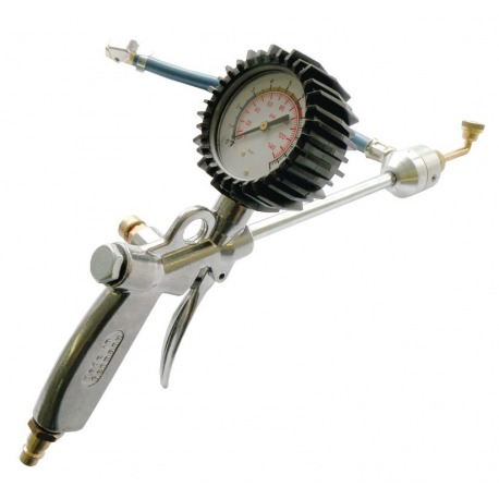 Pistolet de gonflage des pneus, manomètre pour DV/SV/AV, jusqu'à 10bar/145tpi