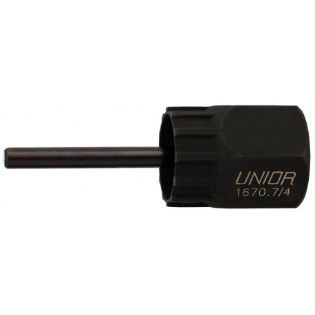 Extracteur de pignon Unior avec poignée pour cassette Shimano, 1670.7/4