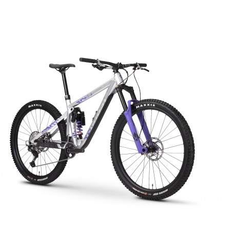 Vélo VTT Tout-Suspendu GHOST RIOT TRAIL AL/AL Full Party Silver / purple 2021