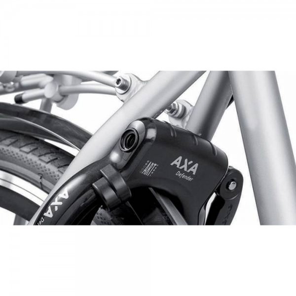Antivol de cadre Axa Defender RL noir fixation au cadre clé inamovible