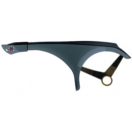 Carter de chaîne Hebie, simple aile, transparent réglable, 48 dents