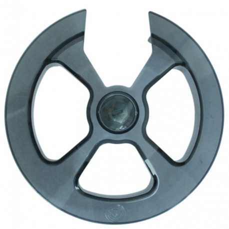 Hebie 326E5 disque de protection de chaîne pour 48 dents, noir/transparent