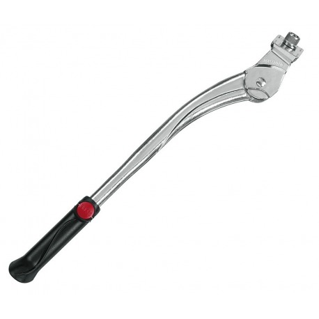 Béquille Latérale Confort 26-28" Argent Réglable, Montage Direct