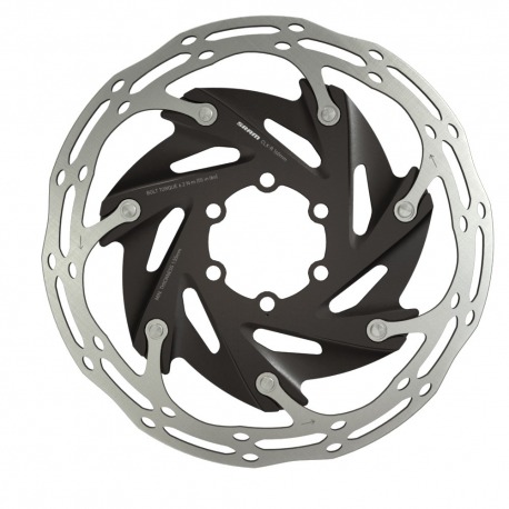 Disque de frein Sram Rotor Centerline X Road Ø 140, 6-a., acier, 2 pièces, rond