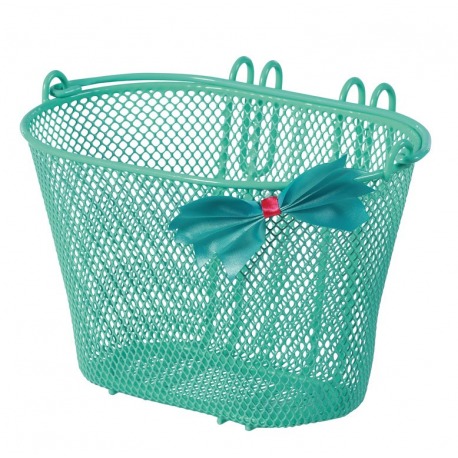 Panier-RD pour enfants Basilic Jasmin vert/noeud, 20x28x19cm, mailles étroites