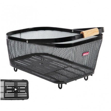 Panier arrière Un`x Benito Universal 45x31x20cm, noir, maille étroite