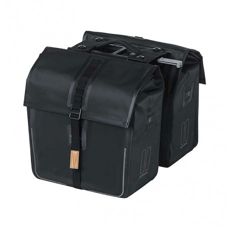 Sacoche étanche Basil Urban Dry MIK, noir mat, 50 litres