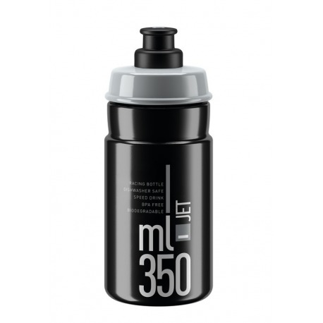 Bidon Elite Jet 350ml, noir/gris
