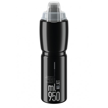 Bidon Elite Jet Plus 950ml, noir/gris