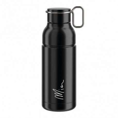 Bidon Elite Mia 650ml, noir, acier inoxydable