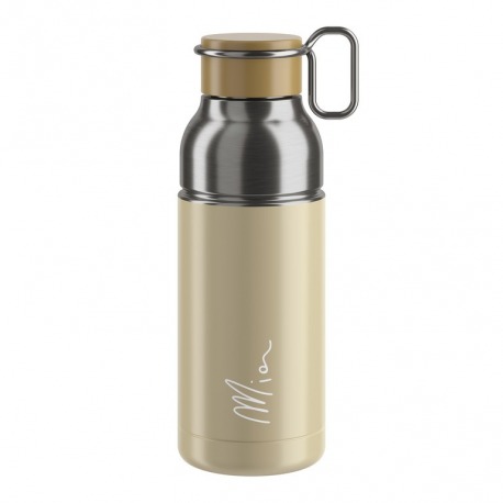Bouteille Elite Mia 650ml, beige/argent, acier inoxydable