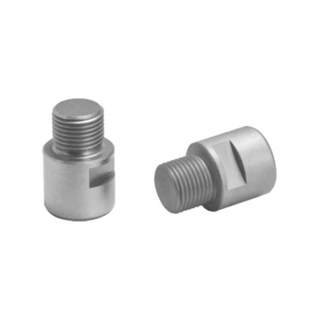Rallonge d'arbre de pédale Ergotec en acier inoxydable argenté/poli p.9/16" par paire