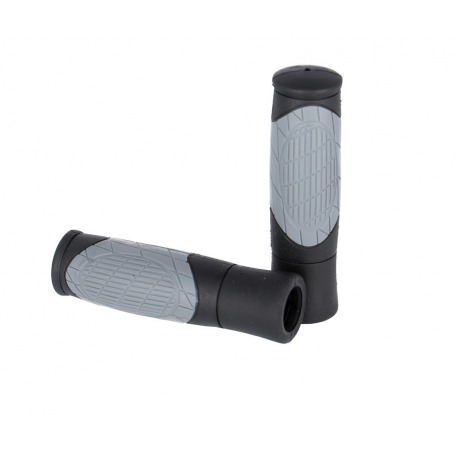 Poignées VTT-ATB Ergotec Diego kraton/gel, 125/125mm la paire noir/gris