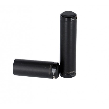 Poignées VTT-ATB Ergotec Bilbao silicone/aluminium, 130/90mm par paire noir