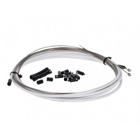 Jeu de câbles de vitesses Sram Slick Wire Route/VTT blanc 4mm