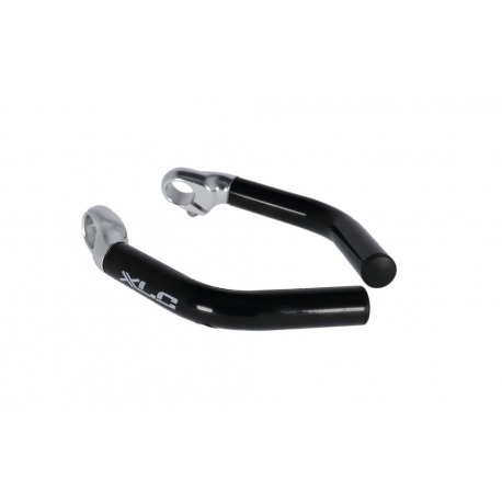 XLC Bar-Ends BE-A16 incurvé noir, avec fixation interne, 250 g
