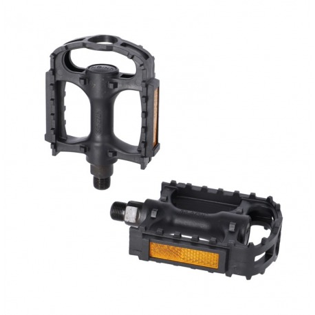XLC Pedal Sport crampons en caoutchouc gris/noir, 9/16", réflecteurs