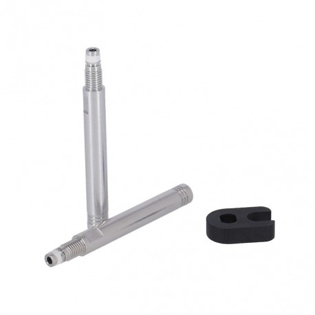 Rallonge de valve Conti 40 mm 2 par jeu aluminium argent