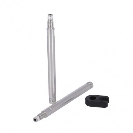 Rallonge de valve Conti 60 mm 2 par jeu aluminium argent