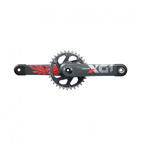 Manivelles Sram X01 Eagle DUB 170mm sans axe DUB,rouge,32t,X-SYNC2,DM,12-v. C2