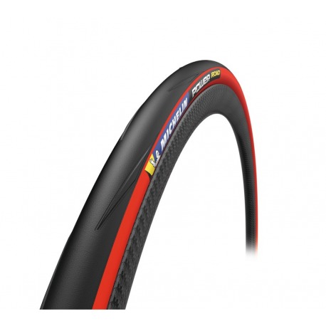 Pneu souple Michelin Power Road 28" 700x25C 25-622 rouge