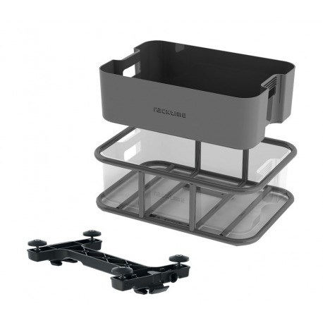 boîtier système Racktime Boxit petit 2.0 45,5x32x18cm, noir, 13l, Snapit 2.0