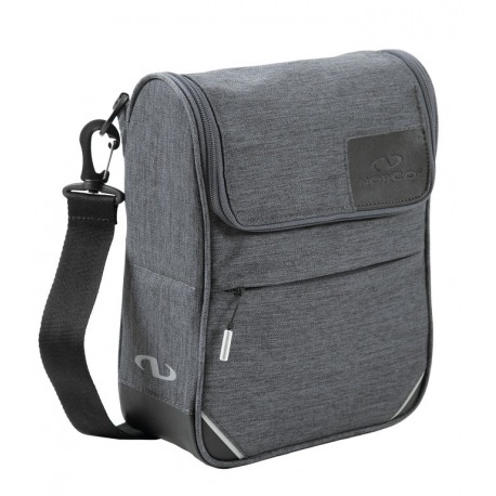 Sacoche de guidon Norco Kinburn grise, 28x22x9cm, sans adaptateur de guidon