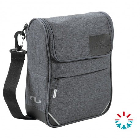Sacoche de guidon Norco Kinburn ISO grise, 28x22x9cm, sans adaptateur de guidon