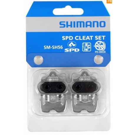 Jeu de plaques SPD Shimano SM-SH56 argent, multiple