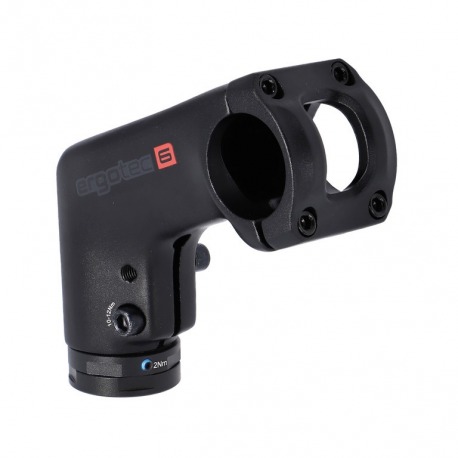 Potence A-Head Ergotec Barracuda 6 alu, noir, 1 1/8", Ø 31.8mm, 90mm, 20°