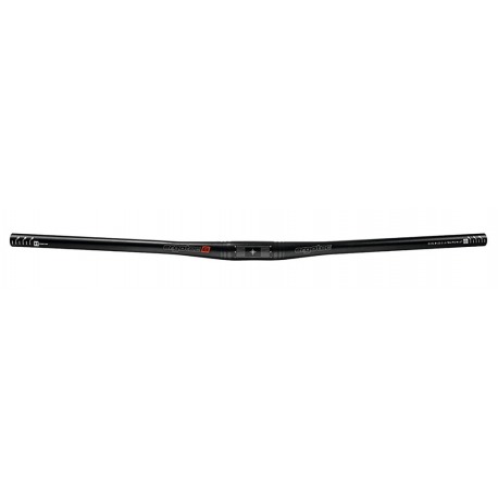 Guidon Ergotec FLAT BAR 31.8 aluminium, ne/mat, Ø31.8mm, 780mm, 12°/0°