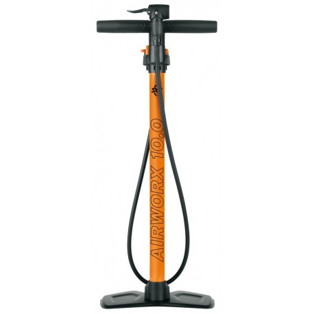 Pompe à pied multivalve SKS Air Worx 10.0, orange DV/AV/SV