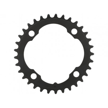 Plateau Singlespeed 38t 104mm BCD, 3mm, aluminium, noir
