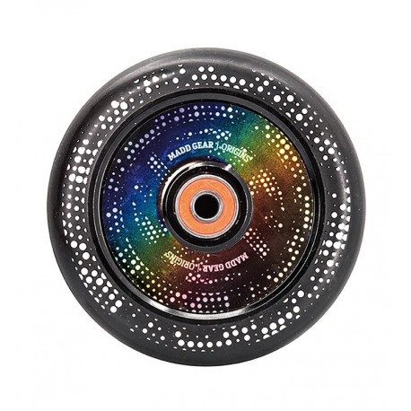 Roue PU Madd Gear Corrupt Hollow ABEC9 noir, roue 110mm, par pièce