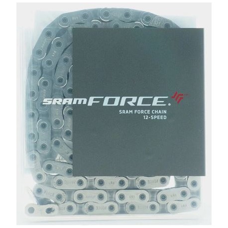 Chaîne Sram Force D1 Flattop 120 maillons 12 s. incl. PowerLock, argent